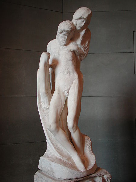 Michelangelo Buonarroti - Michał Anioł (1475-1564). Pietà Rondanini, 1564